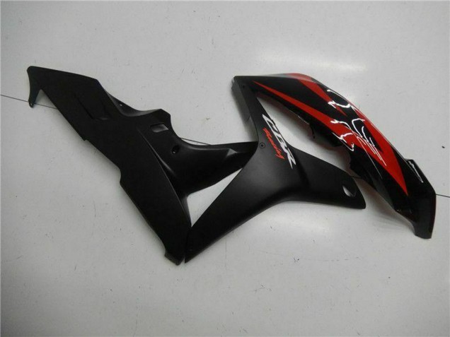 Mejores Carenados Moto Honda CBR600RR 2007-2008 - Rojo Negro Mate Calcomanías