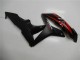 Mejores Carenados Moto Honda CBR600RR 2007-2008 - Rojo Negro Mate Calcomanías