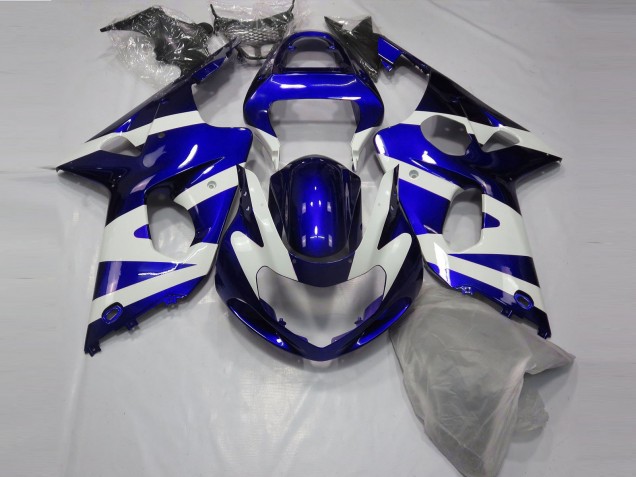 Mejores Carenados Moto Suzuki GSXR 1000 2000-2002 - Azul Blanco