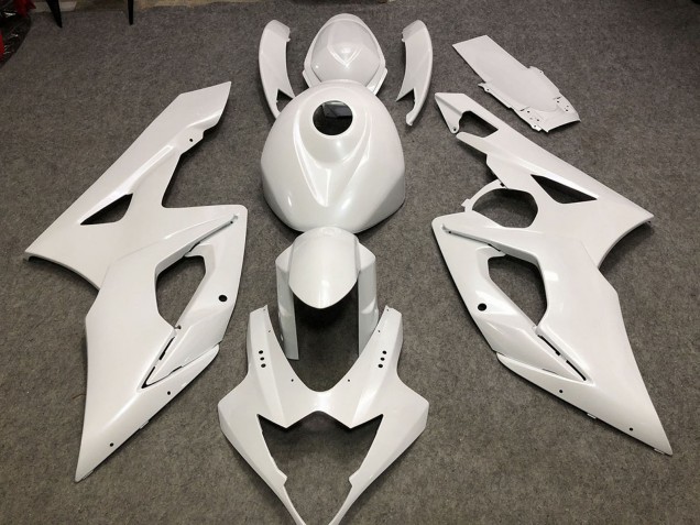 Mejores Carenados Moto Suzuki GSXR 1000 2005-2006 - Blanco Brillante Plain