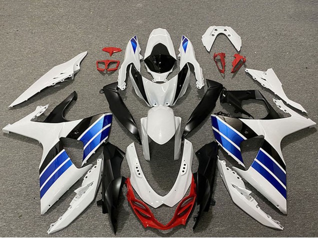 Mejores Carenados Moto Suzuki GSXR 1000 2009-2016 - Blanco Azul Rojo Negro