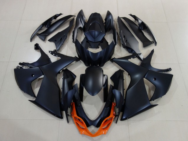 Mejores Carenados Moto Suzuki GSXR 1000 2009-2016 - Negro Mate Naranja