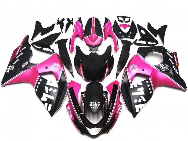 Mejores Carenados Moto Suzuki GSXR 1000 2009-2016 - Rosa Negro