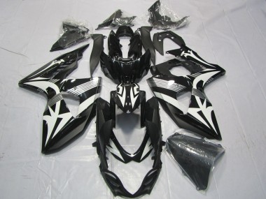 Mejores Carenados Moto Suzuki GSXR 1000 2009-2016 - Negro Blanco