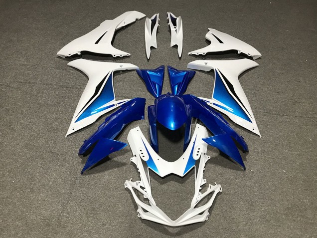 Mejores Carenados Moto Suzuki GSXR 600 / GSXR 750 2011-2024 - Azul Blanco