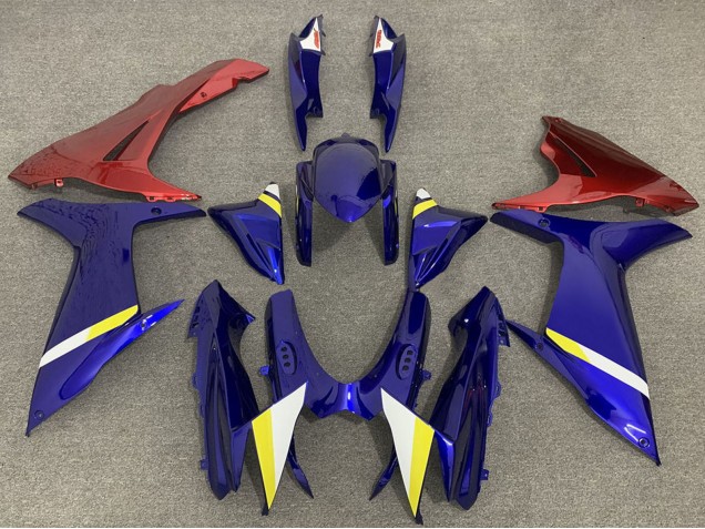 Mejores Carenados Moto Suzuki GSXR 600 / GSXR 750 2011-2024 - Azul Rojo Lowers