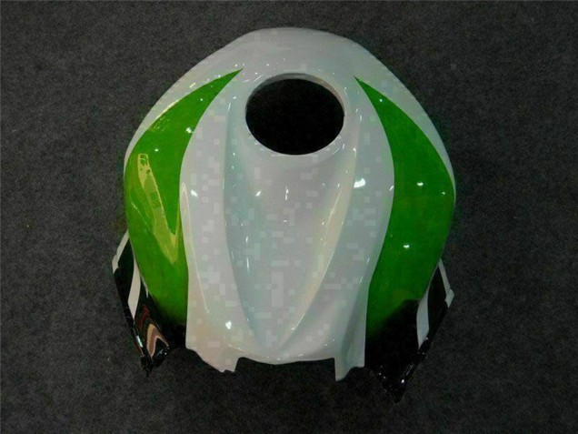 Mejores Carenado Moto Honda CBR600RR 2007-2008 - Blanco Verde Negro Brillante Hannspree