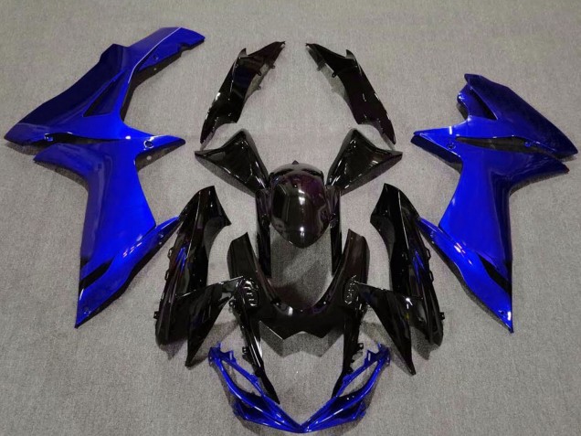 Mejores Carenado Moto Suzuki GSXR 600 / GSXR 750 2011-2024 - Azul Negro Brillante