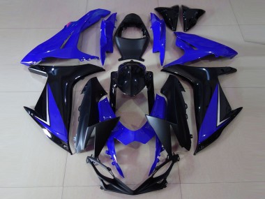 Mejores Carenados Moto Suzuki GSXR 600 / GSXR 750 2011-2024 - Azul Negro Brillante