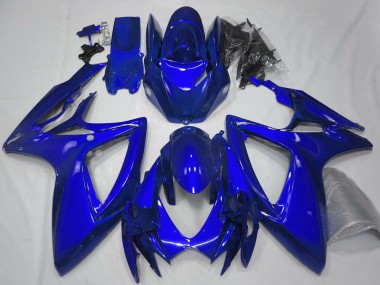 Mejores Carenados Moto Suzuki GSXR 600 / GSXR 750 2006-2007 - Azul Brillante Plain
