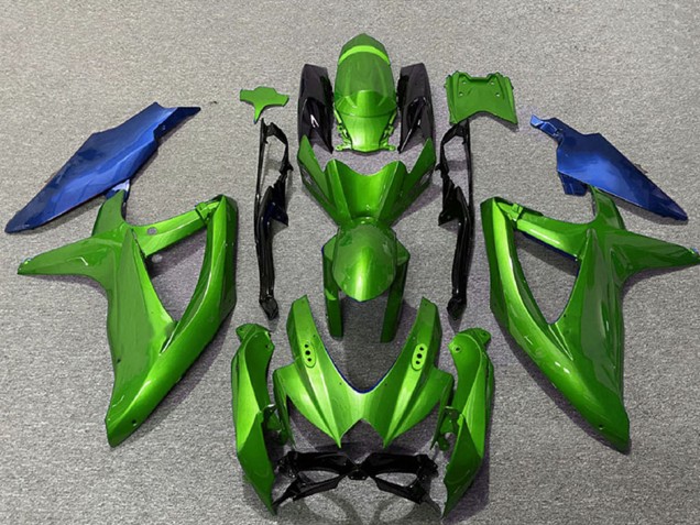Mejores Carenados Moto Suzuki GSXR 600 / GSXR 750 2008-2010 - Verde Azul