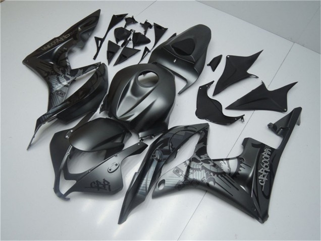 Mejores Carenados Moto Honda CBR600RR 2007-2008 - Negro Mate Graffiti