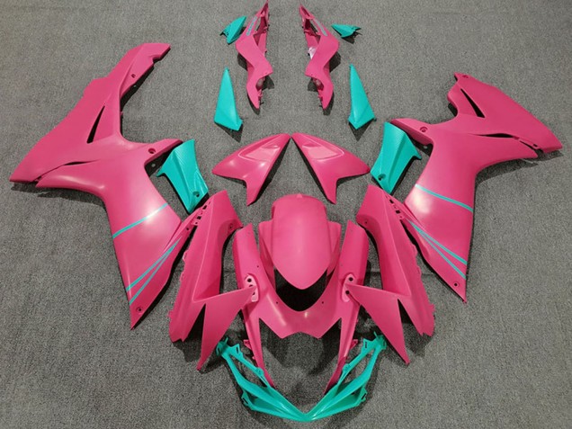 Mejores Carenados Moto Suzuki GSXR 600 / GSXR 750 2011-2024 - Rosa Azul Verdoso