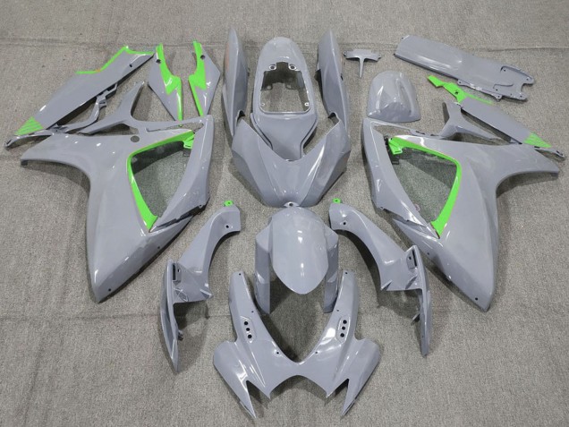 Mejores Carenados Moto Suzuki GSXR 600 / GSXR 750 2006-2007 - Nardo Gris Verde