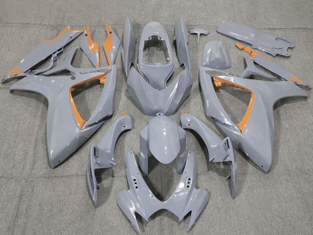 Mejores Carenados Moto Suzuki GSXR 600 / GSXR 750 2006-2007 - Nardo Gris Naranja