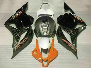 Mejores Carenados Moto Honda CBR600RR 2009-2012 - Blanco Naranja Negro Brillante