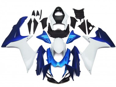 Mejores Carenados Moto Suzuki GSXR 600 / GSXR 750 2011-2024 - Blanco Azul