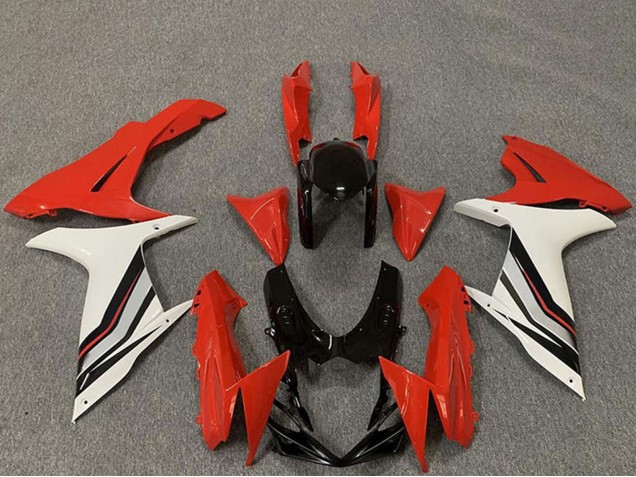 Mejores Carenados Moto Suzuki GSXR 600 / GSXR 750 2011-2024 - Rojo Blanco Negro