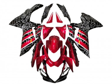 Mejores Carenados Moto Suzuki GSXR 600 / GSXR 750 2011-2024 - Rojo Negro Spider