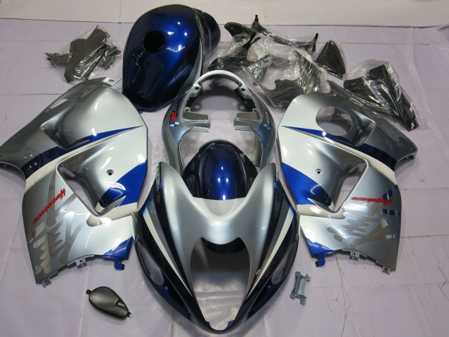 Mejores Carenado Moto Suzuki GSXR 1300 1996-2007 - Plata Azul