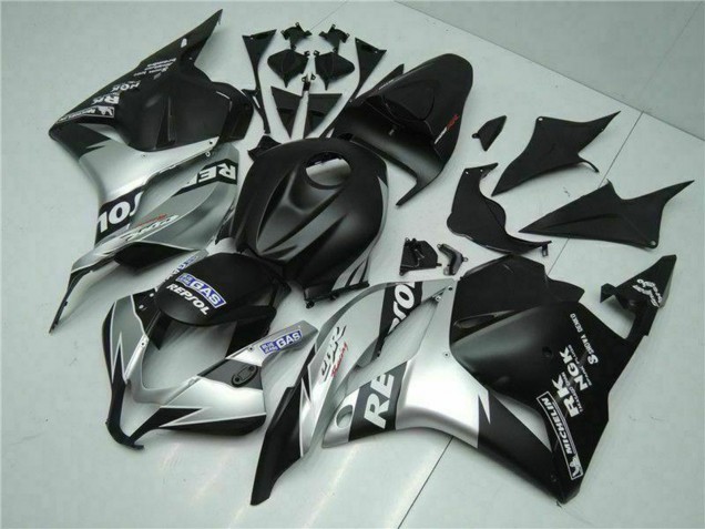 Mejores Carenados Moto Honda CBR600RR 2009-2012 - Plata Negro Mate Repsol