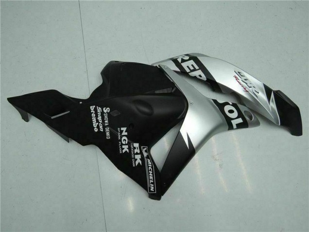 Mejores Carenados Moto Honda CBR600RR 2009-2012 - Plata Negro Mate Repsol