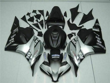 Mejores Carenados Moto Honda CBR600RR 2009-2012 - Plata Negro Mate Repsol