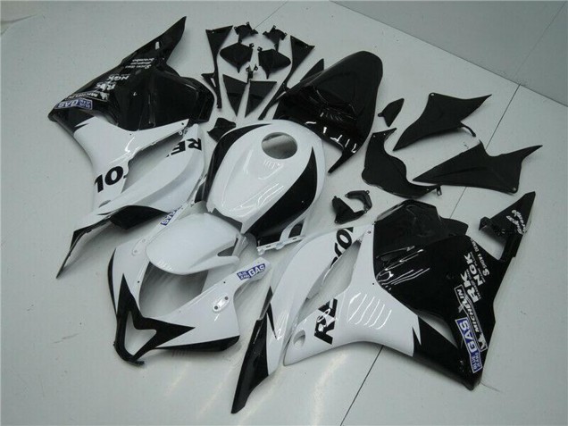 Mejores Carenado Moto Honda CBR600RR 2009-2012 - Blanco Negro Brillante Repsol