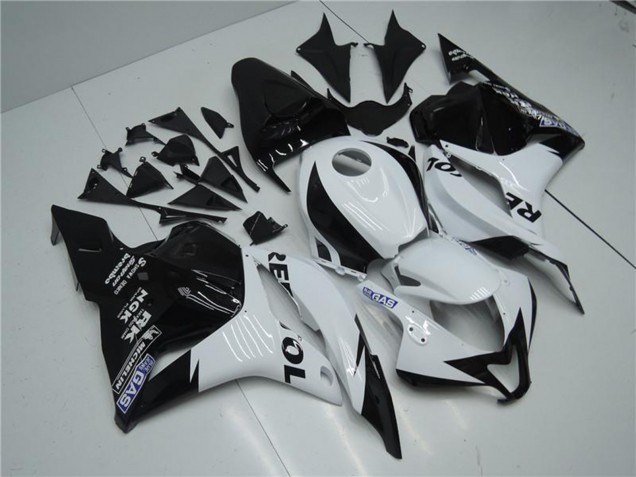Mejores Carenado Moto Honda CBR600RR 2009-2012 - Blanco Negro Brillante Repsol