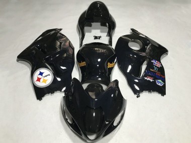 Mejores Carenados Moto Suzuki GSXR 1300 1996-2007 - Negro Brillante Team Logo