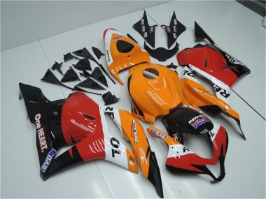 Mejores Kits Completo Carenado Moto Honda CBR600RR 2009-2012 - Naranja Blanco Rojo Negro Brillante Repsol