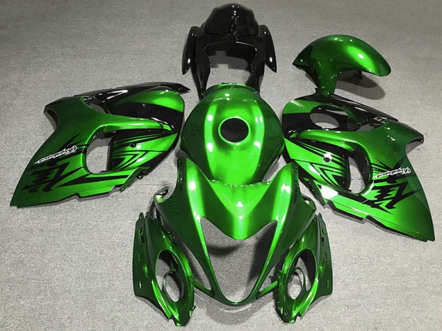 Mejores Carenado Moto Suzuki GSXR 1300 2008-2020 - Verde Brillante Negro