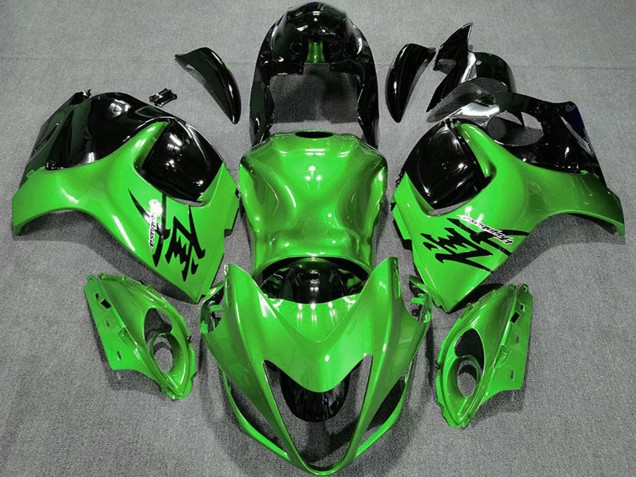 Mejores Carenados Moto Suzuki GSXR 1300 2008-2020 - Verde Brillante Negro