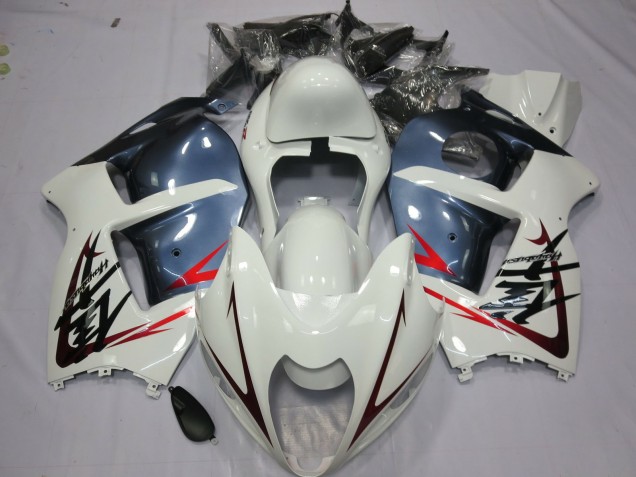 Mejores Carenados Moto Suzuki GSXR 1300 1996-2007 - Blanco Azul