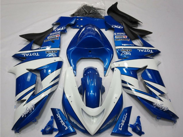 Mejores Carenados Moto Kawasaki ZX10R 2006-2007 - Azul Blanco Negro