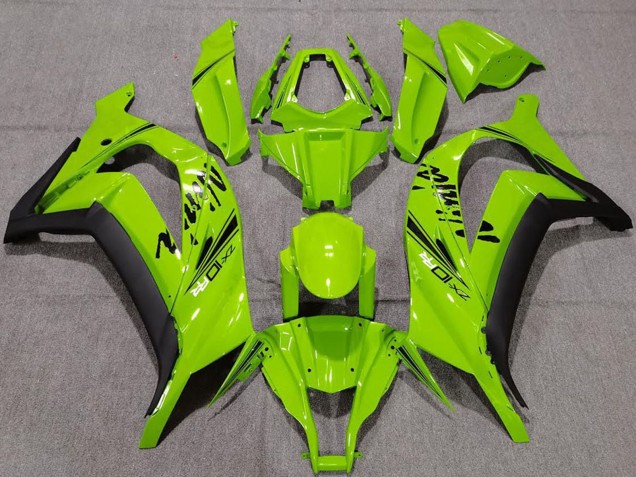Mejores Carenados Moto Kawasaki ZX10R 2011-2015 - Verde Negro Mate