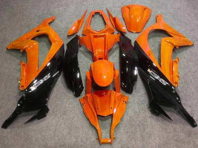 Mejores Carenados Moto Kawasaki ZX10R 2016-2020 - Naranja Negro Brillante
