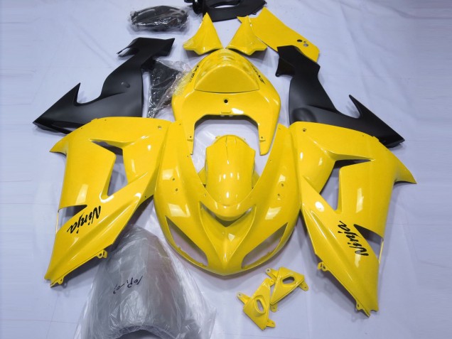 Mejores Carenados Moto Kawasaki ZX10R 2006-2007 - Amarillo Negro