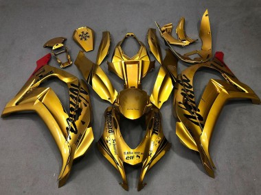 Mejores Carenados Moto Kawasaki ZX10R 2016-2020 - Oro Negro Rojo
