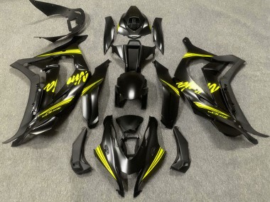 Mejores Carenados Moto Kawasaki ZX10R 2016-2020 - Negro Mate Amarillo Ninja