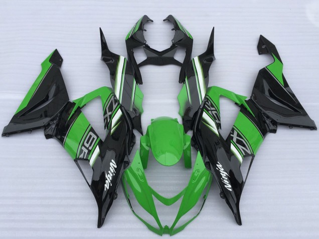 Mejores Carenados Moto Kawasaki ZX6R 2013-2018 - Verde Negro Blanco