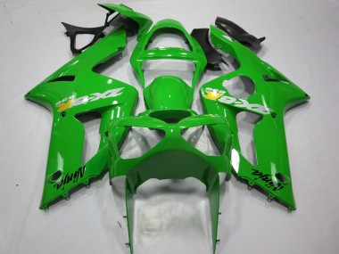 Mejores Carenados Moto Kawasaki ZX6R 2003-2004 - Verde OEM Estilo