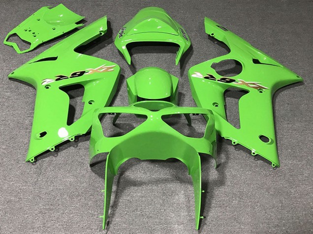 Mejores Carenados Moto Kawasaki ZX6R 2003-2004 - Verde Claro