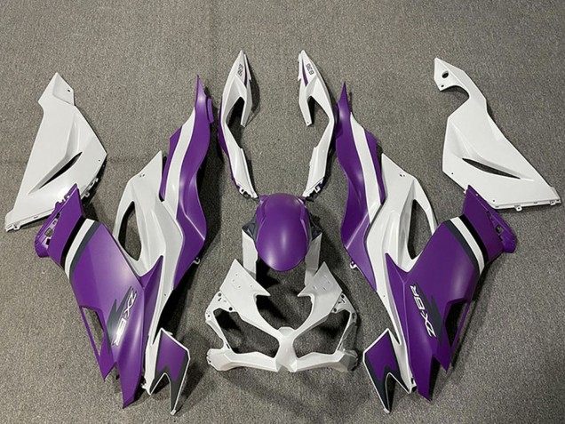 Mejores Carenados Moto Kawasaki ZX6R 2019-2022 - Blanco Púrpura