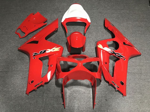 Mejores Carenados Moto Kawasaki ZX6R 2003-2004 - Rojo 636