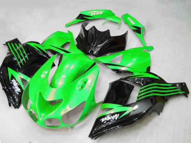 Mejores Carenados Moto Kawasaki ZX14R 2012-2024 - Verde Negro Brillante Blanco Ninja