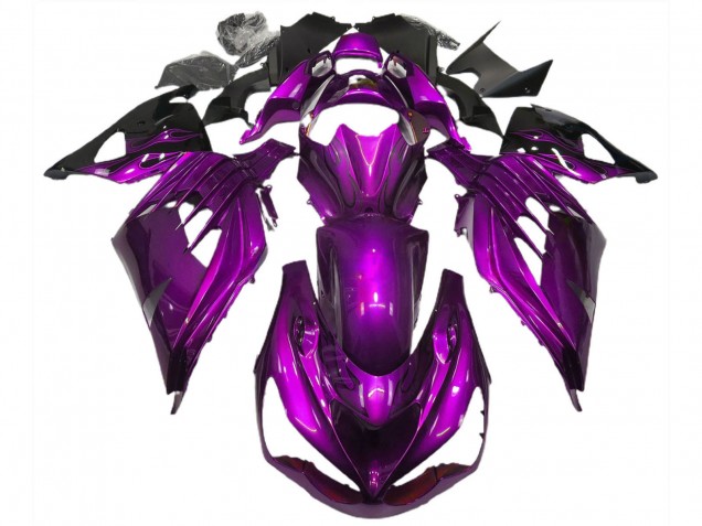 Mejores Carenados Moto Kawasaki ZX14R 2012-2024 - Púrpura Negro