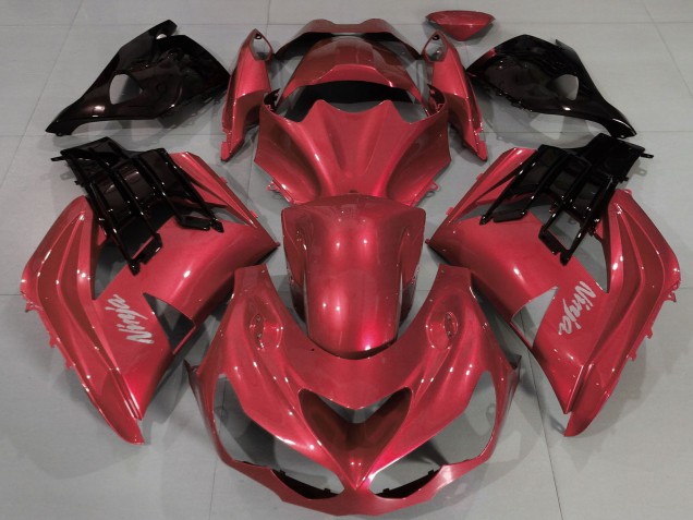 Mejores Carenados Moto Kawasaki ZX14R 2012-2024 - Rojo Negro