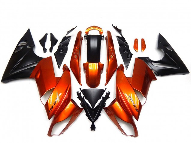 Mejores Carenados Moto Kawasaki Ninja 650R 2009-2011 - Naranja Negro