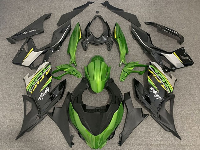 Mejores Carenados Moto Kawasaki Ninja 400 2018-2024 - Verde Negro Oro OEM Estilo